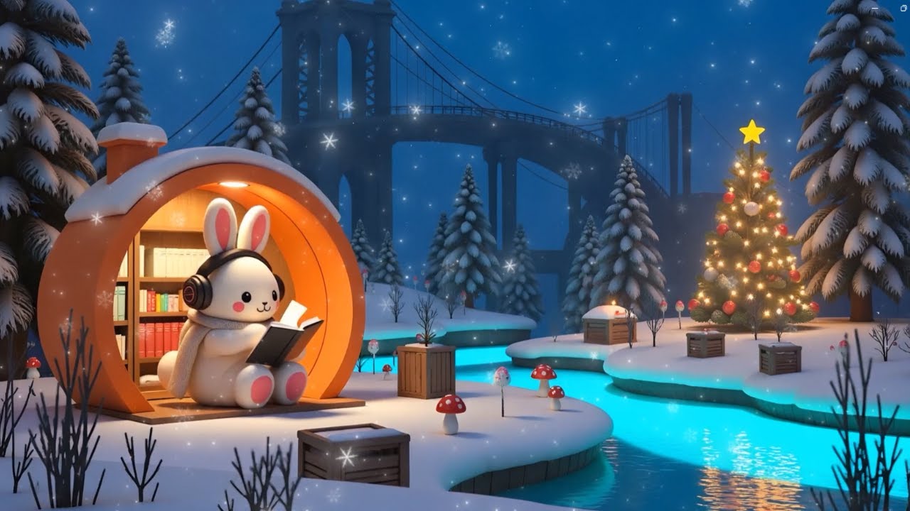 Peaceful Snowy Evening | Jazz Lofi Beats for Study & Focus