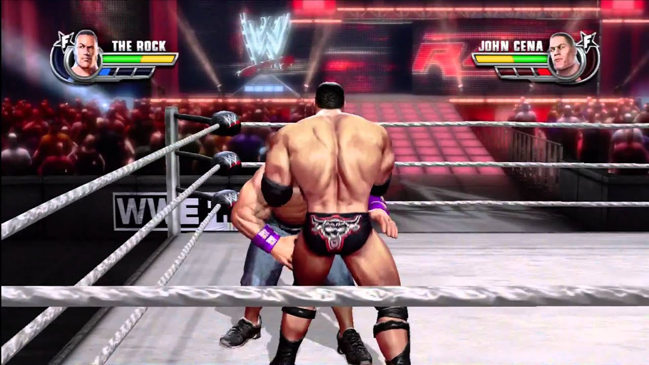 WWE All-Stars — Рок против Джона Сины. ПОЛНЫЙ МАТЧ (через www.thegamingtailgate.com)