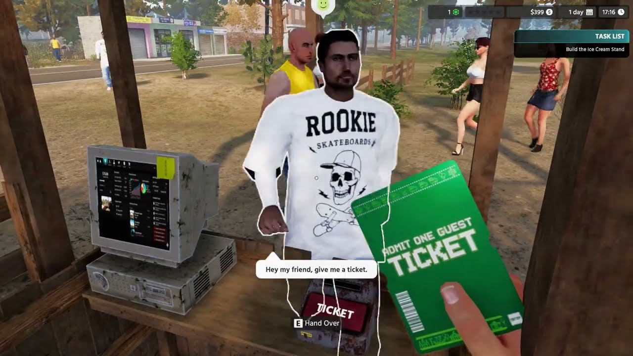 Открытие моего собственного парка развлечений (Fun Park Simulator) День 1