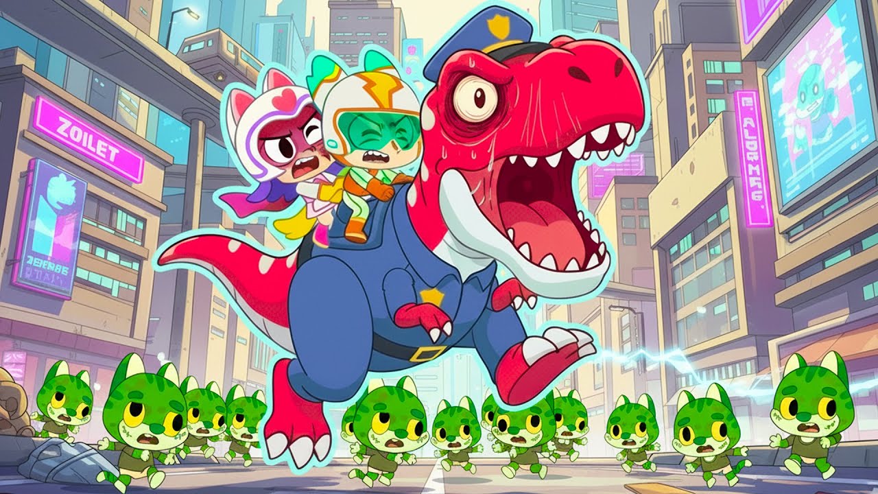 Zombie in My City | Don’t Be Scared, Nuton and Dinosaur | Nuton Lola Music