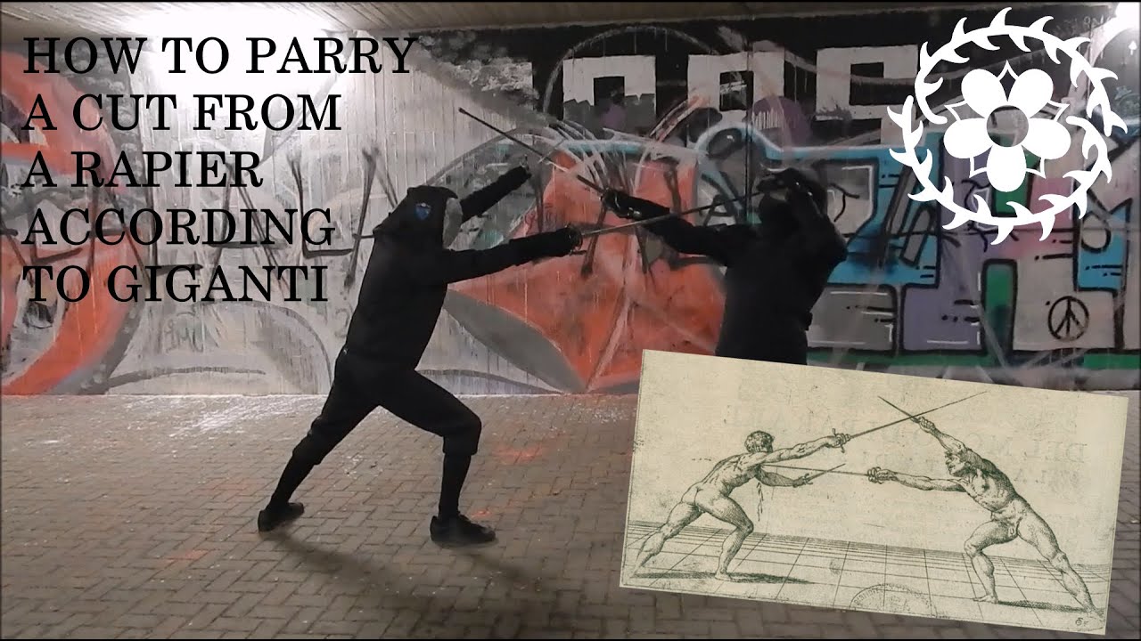 Rapiers cant cut! And how to parry them according to Maestro Giganti