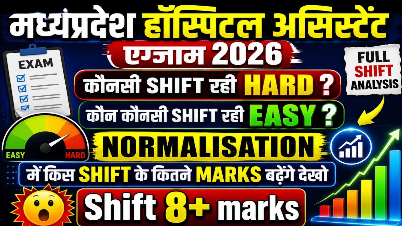 MPESB Hospital Assistant Normalisation 2026 | किस Shift के बढ़ेंगे सबसे ज्यादा Marks? बड़ी खुशखबरी😍
