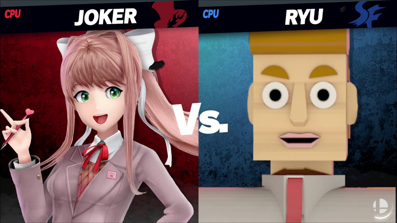 Monika (Joker) vs Mr Sys (Ryu) [Angel David SSBU Member Request) -By El_Tar0/A_Thing