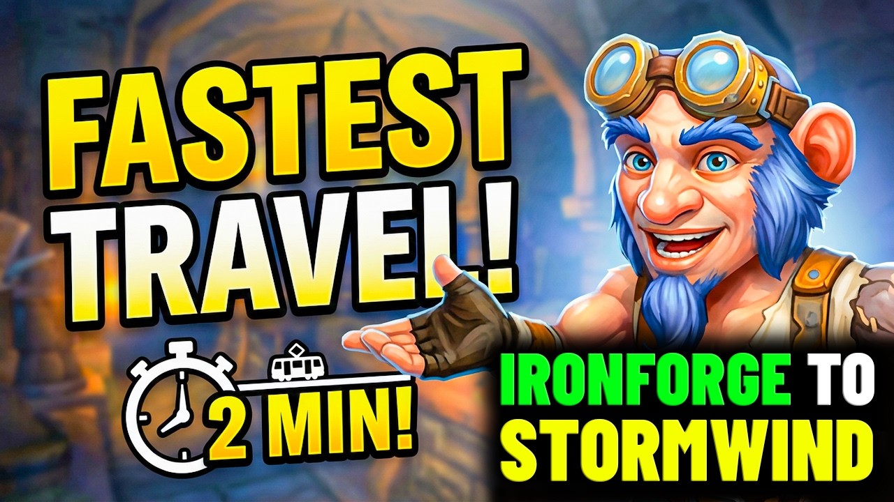 WOW WOTLK: How to Get to Stormwind from Ironforge (QUICK Tutorial)