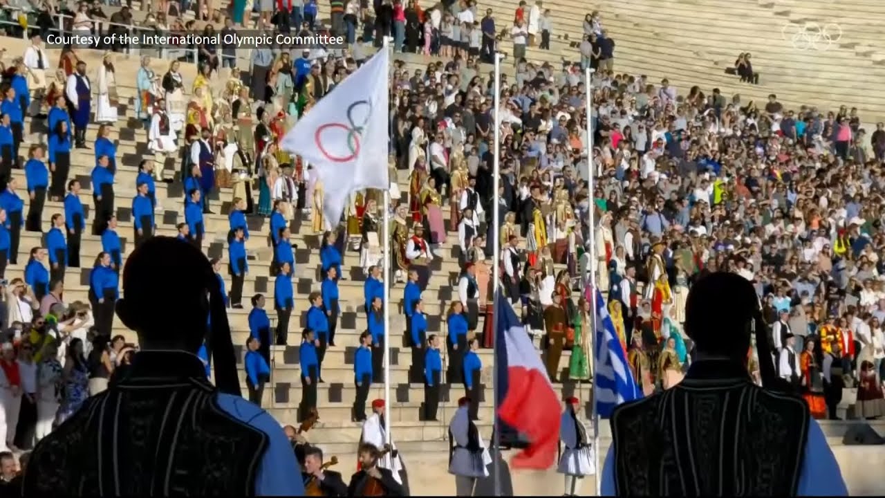 Olympic Hymn | Paris 2024 Torch Handover Ceremony