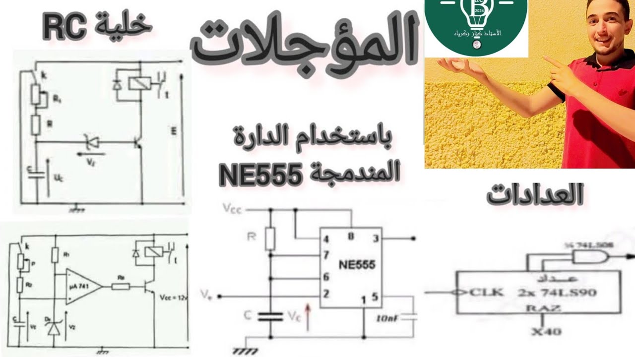 الوحدة الأولى (المنطق التعاقبي ) الجزء الثاني التأجيل   باستخدام  الخلية RC