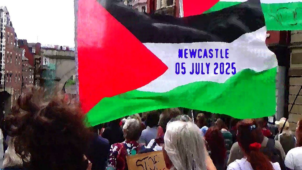 NEWCASTLE UPON TYNE :  Palestine March & Rally  5 July 2025