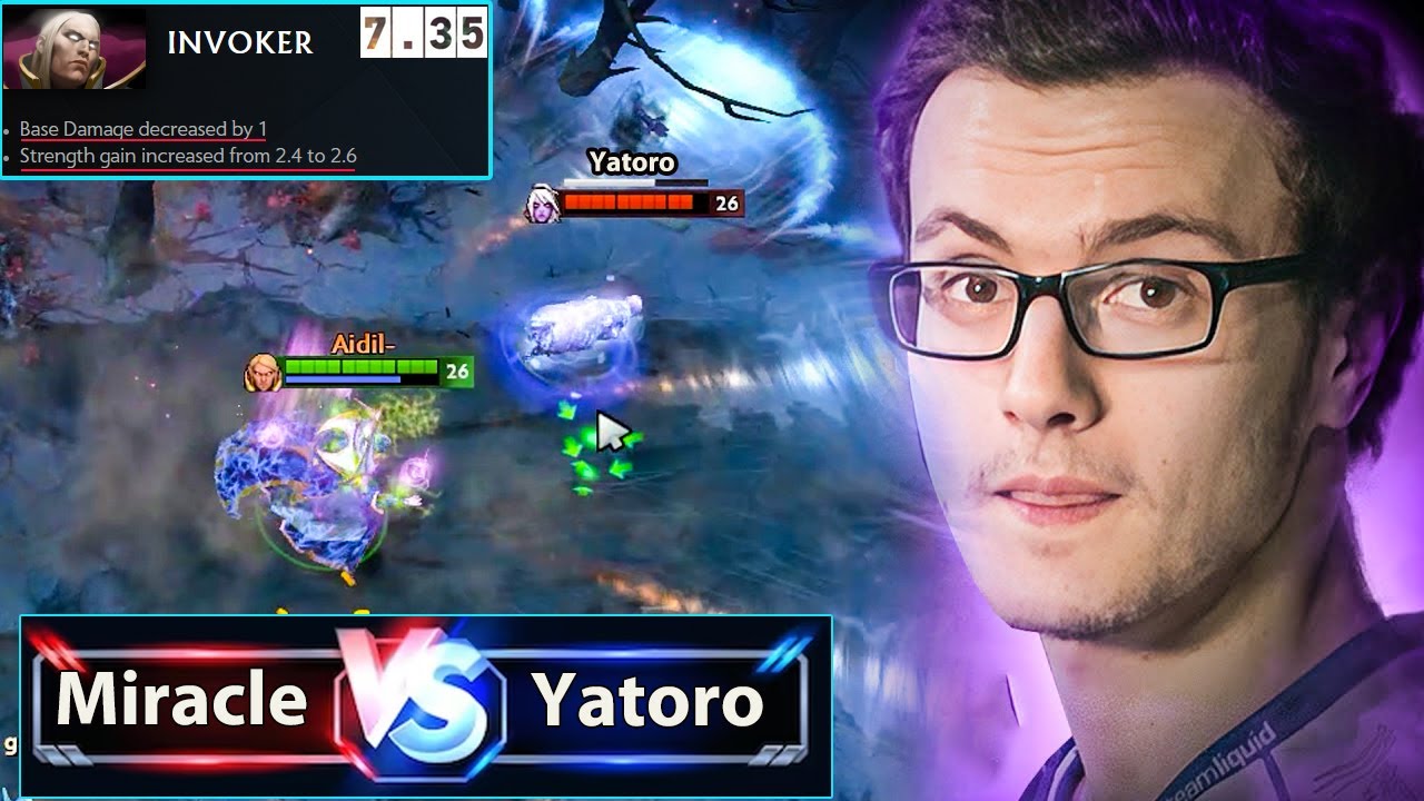 7.35 NIGHTMARE! Miracle's Invoker VS Yatoro's DROW RANGER