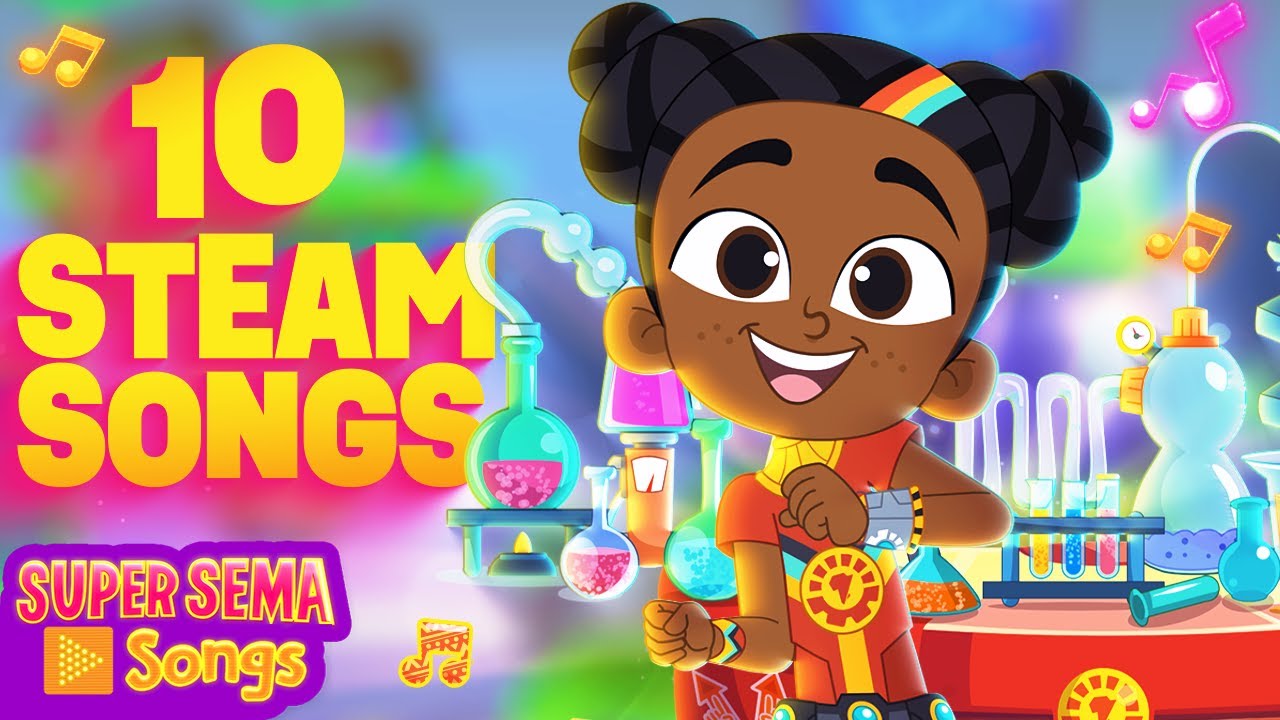 SUPER SEMA's ⭐ Top 10 STEAM Songs 💡 The Skeleton Shake, Solar System, Natural Disasters, + more!