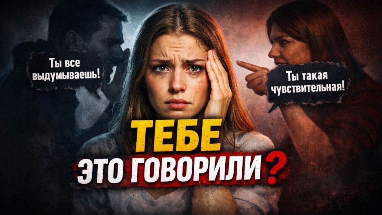 Тебя газлайтят, если ты слышишь эти фразы!