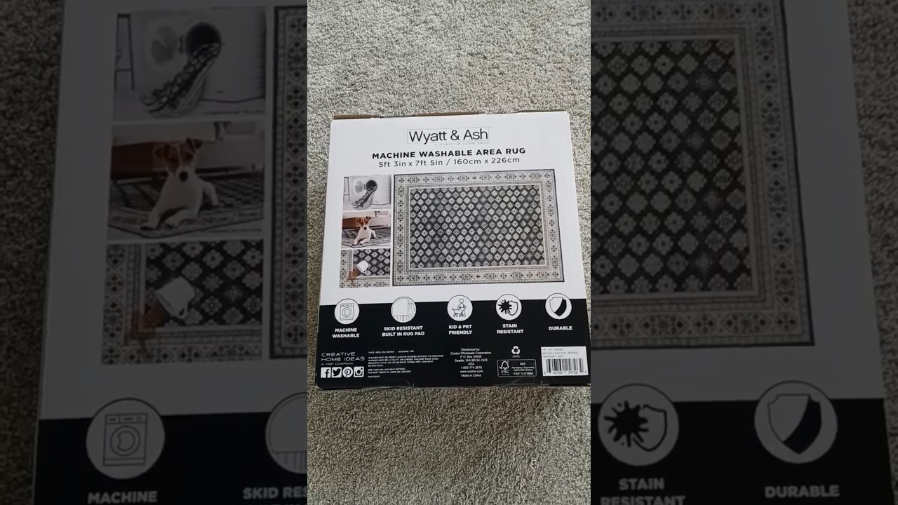 Wyatt & Ash Washable Jayden Rug  just for $40..Save $20!! &ndash; Style So Good, Even Your Floor&rsquo;s Smiling