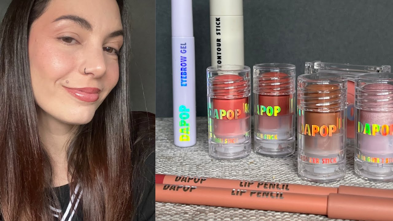 Probando todo el maquillaje de dapop que conseguí!! ✨😮🤩 