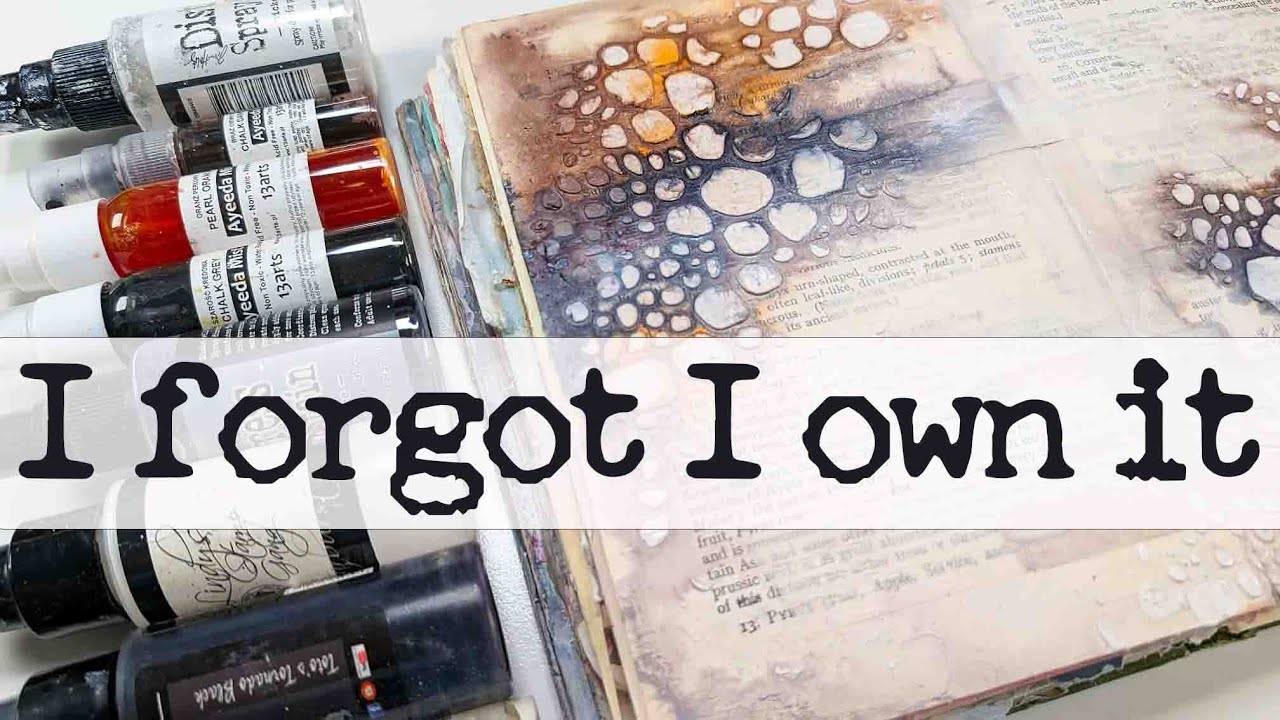 🎨 my BEST - HOW I color TEXTURE ! (back to old days) in my mixed media journal