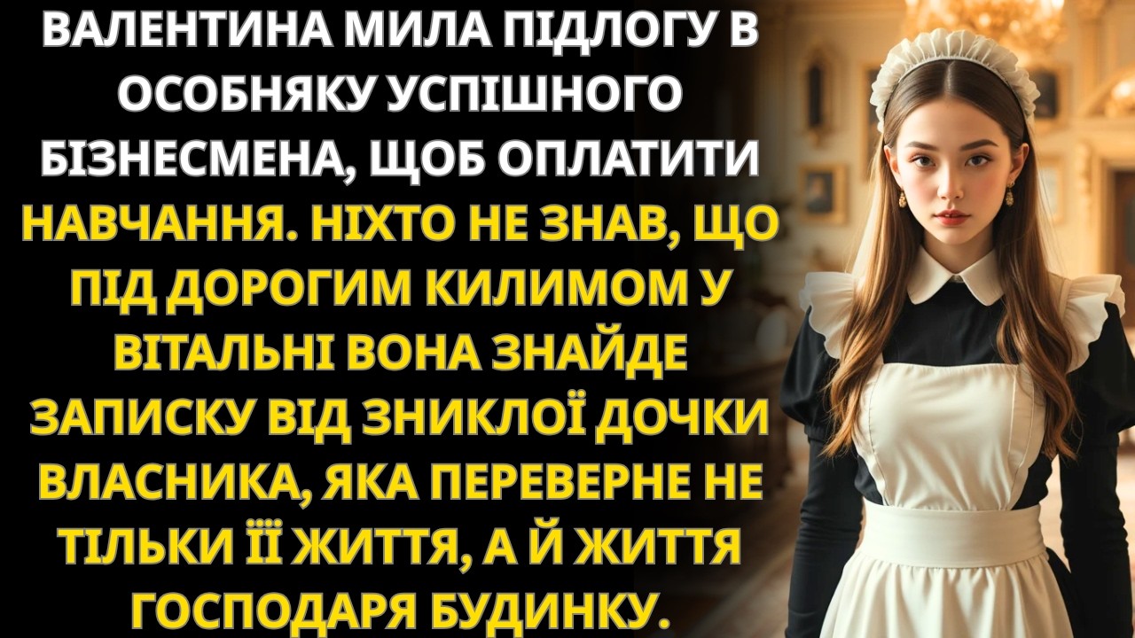 Бідна студентка працювала прибиральницею в багатому домі й знайшла записку «Тату, знайди мене»