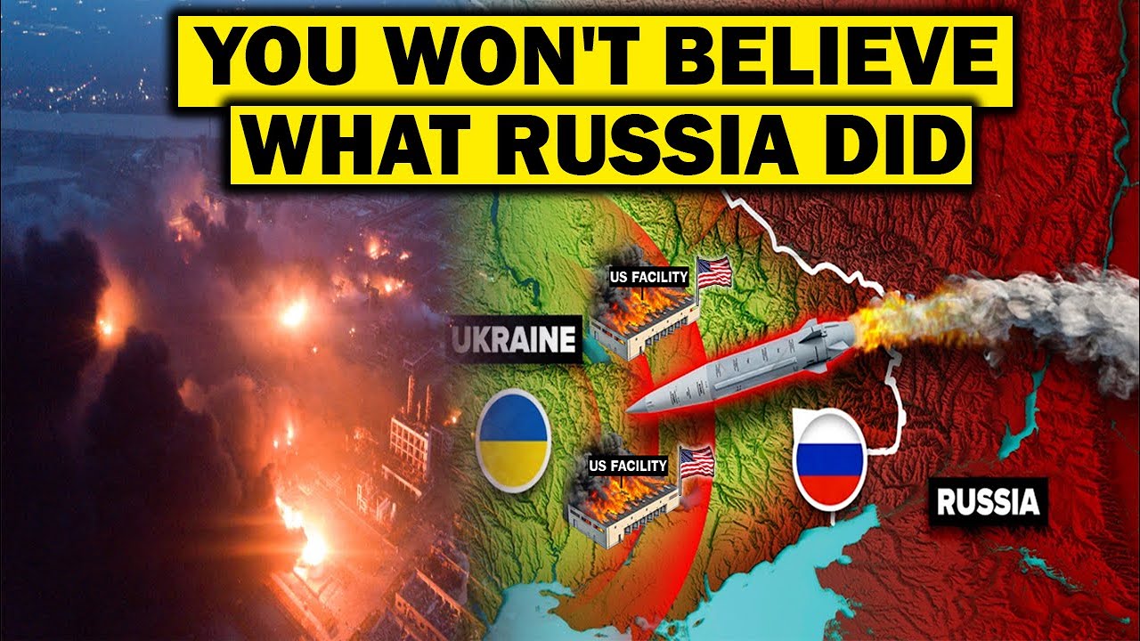 Мощная российская баллистическая ракета «Орешник» была выпущена по Украине и врезалась в американ...