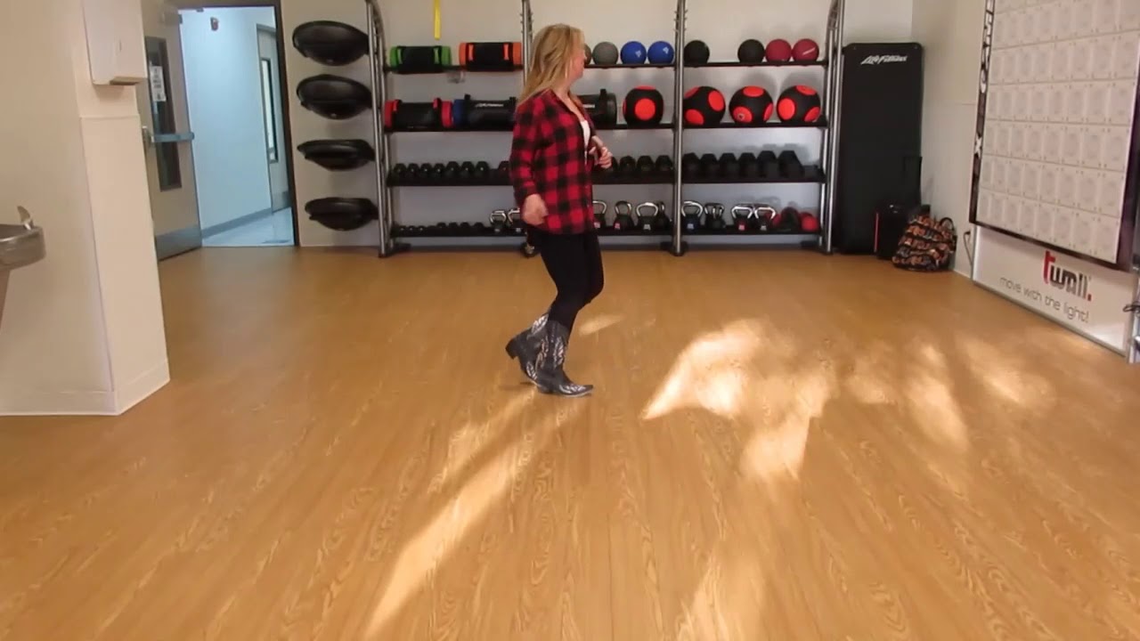 Beginner Line Dances - Electric Slide / Cowboy Hustle / Cut A RUG [Little Black Dress]
