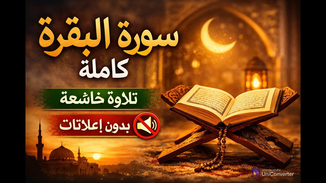 سورة البقرة كاملة  بدون اعلانات 
