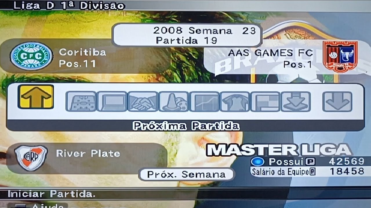 Informações após décima nona rodada da Master Liga | Classificação | Tabela | Menu | LD 1D 3T