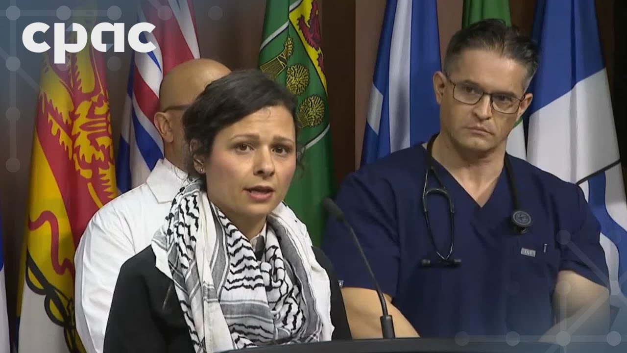Health workers who have returned from Gaza hold a news conference – November 26, 2024
