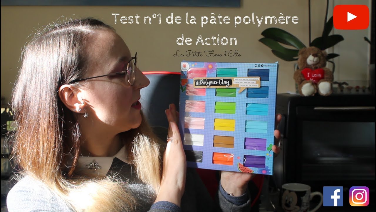Test n°1 de la pâte polymère de Action - La Petite Fimo d'Elle