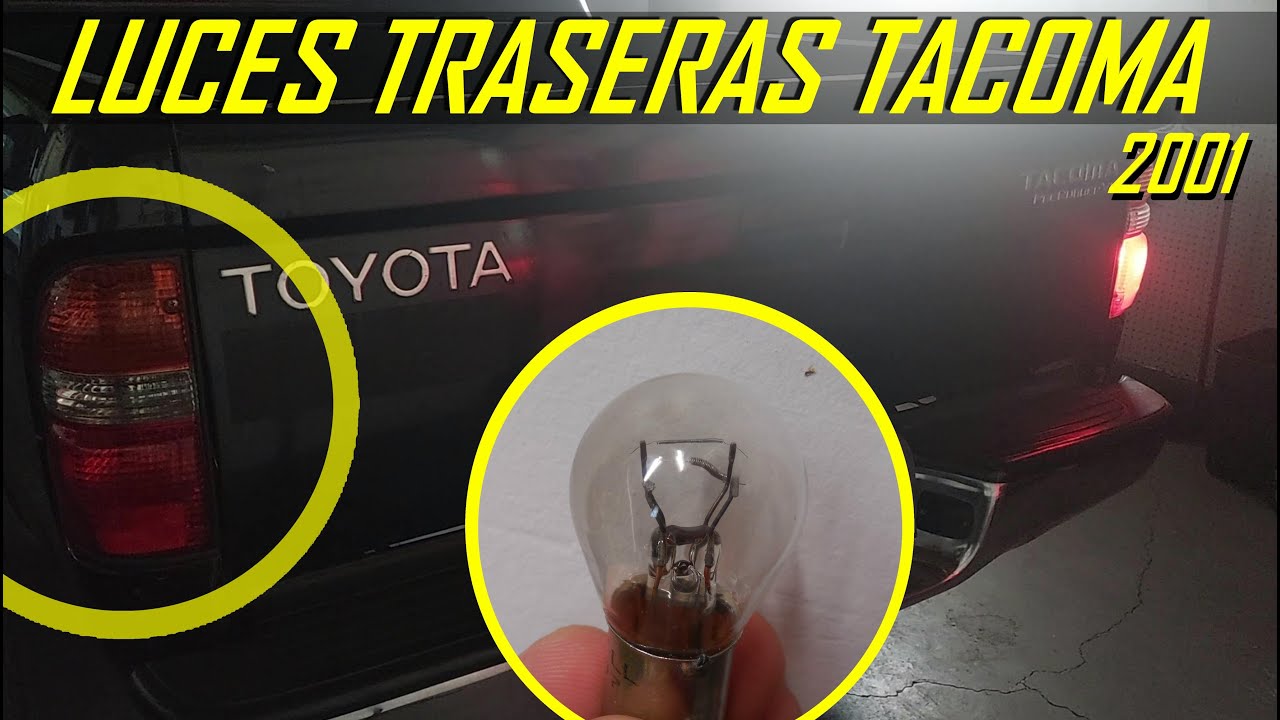 Como cambiar luces traseras de Toyota Tacoma (luces de freno)