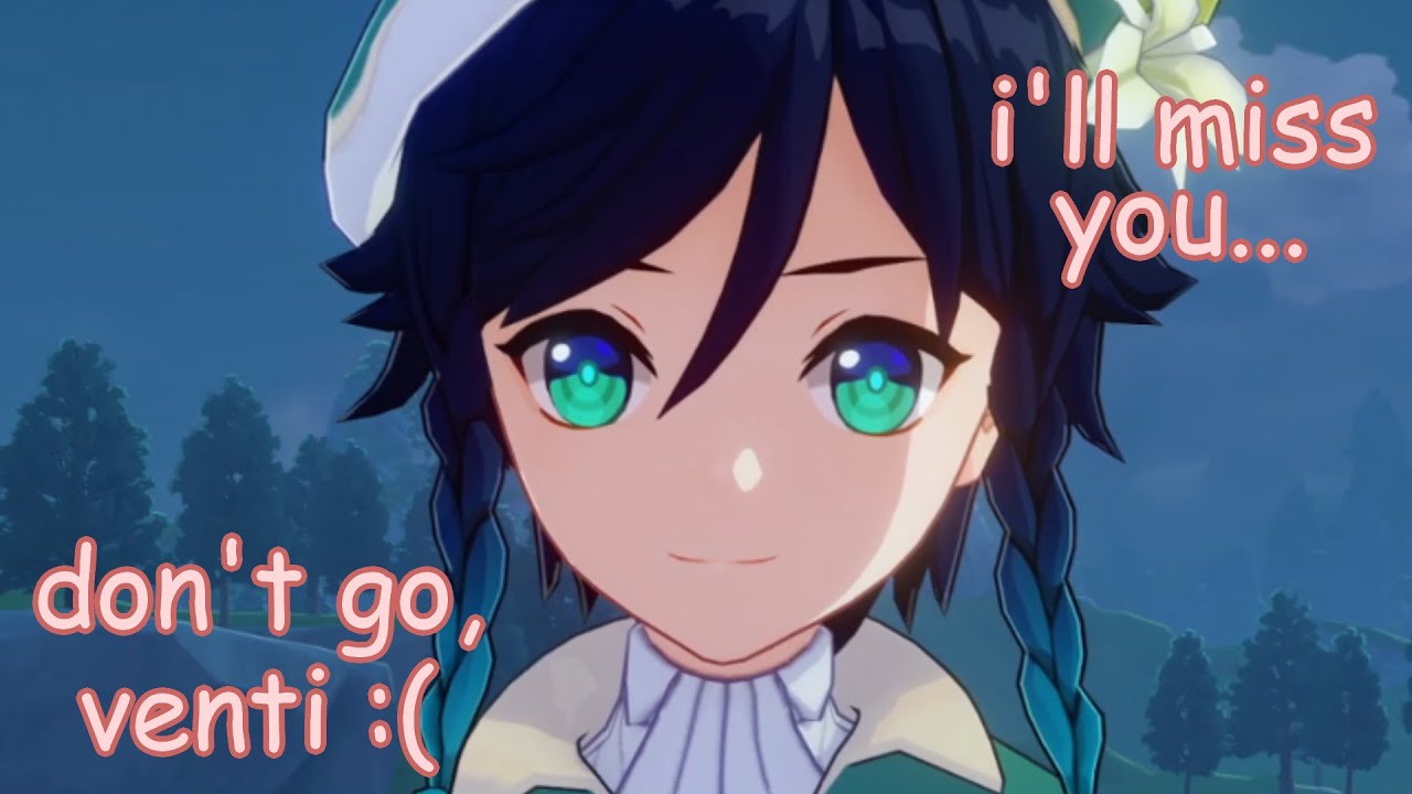 venti simp cries during the windblume festival | genshin impact