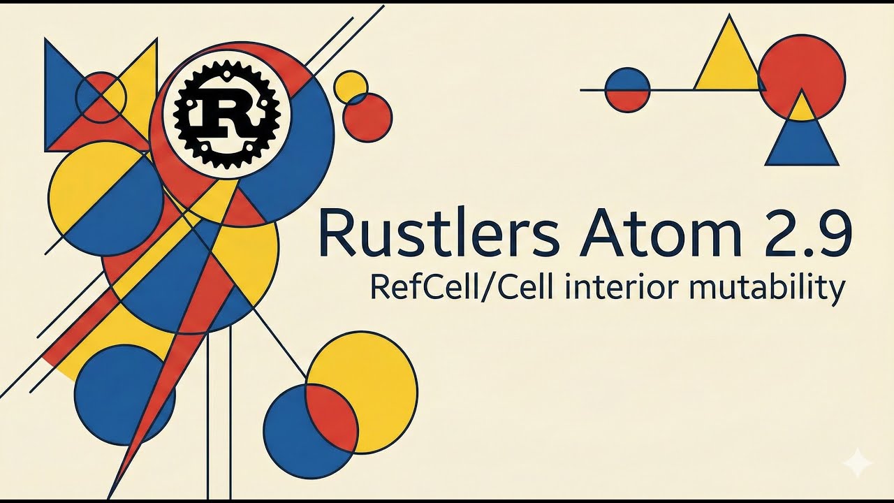 Rustlers Atom 2.9: RefCell/Cell interior mutability