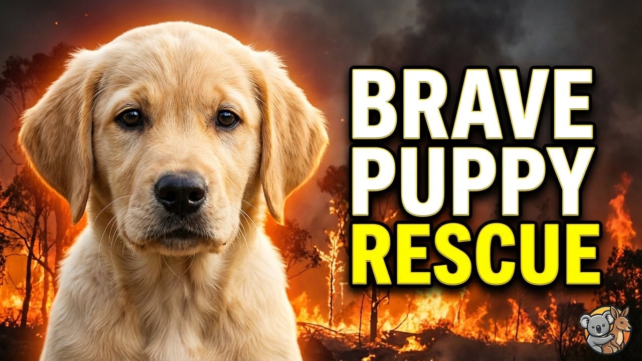 “Golden Puppy Runs Into Deadly Bushfire to Save His Best Friend | Emotional Rescue Story” 🔥💔🐶