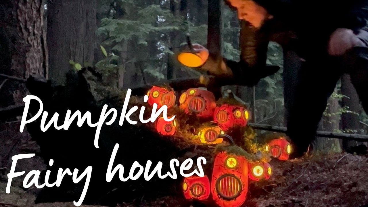 DIY Pumpkin fairy house
