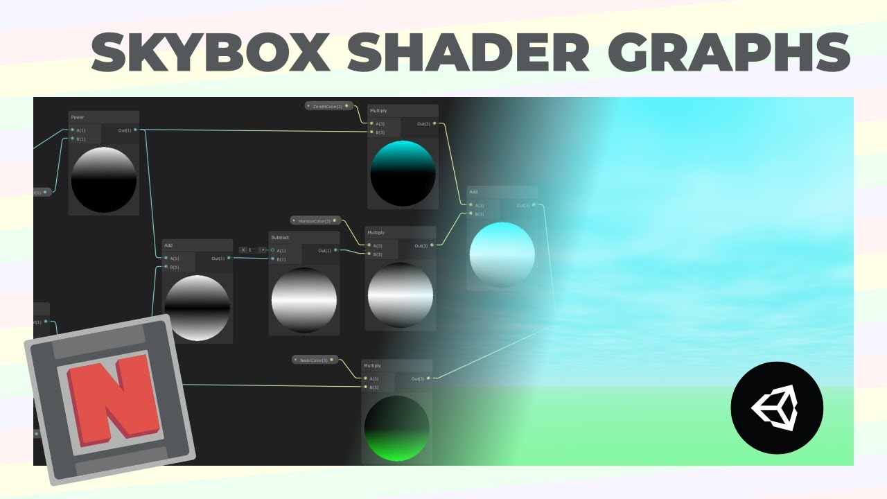 Процедурный шейдер Skybox с облаками в Unity с URP Shader Graph! ✔️ 2020.3 | Учебник по разработк...
