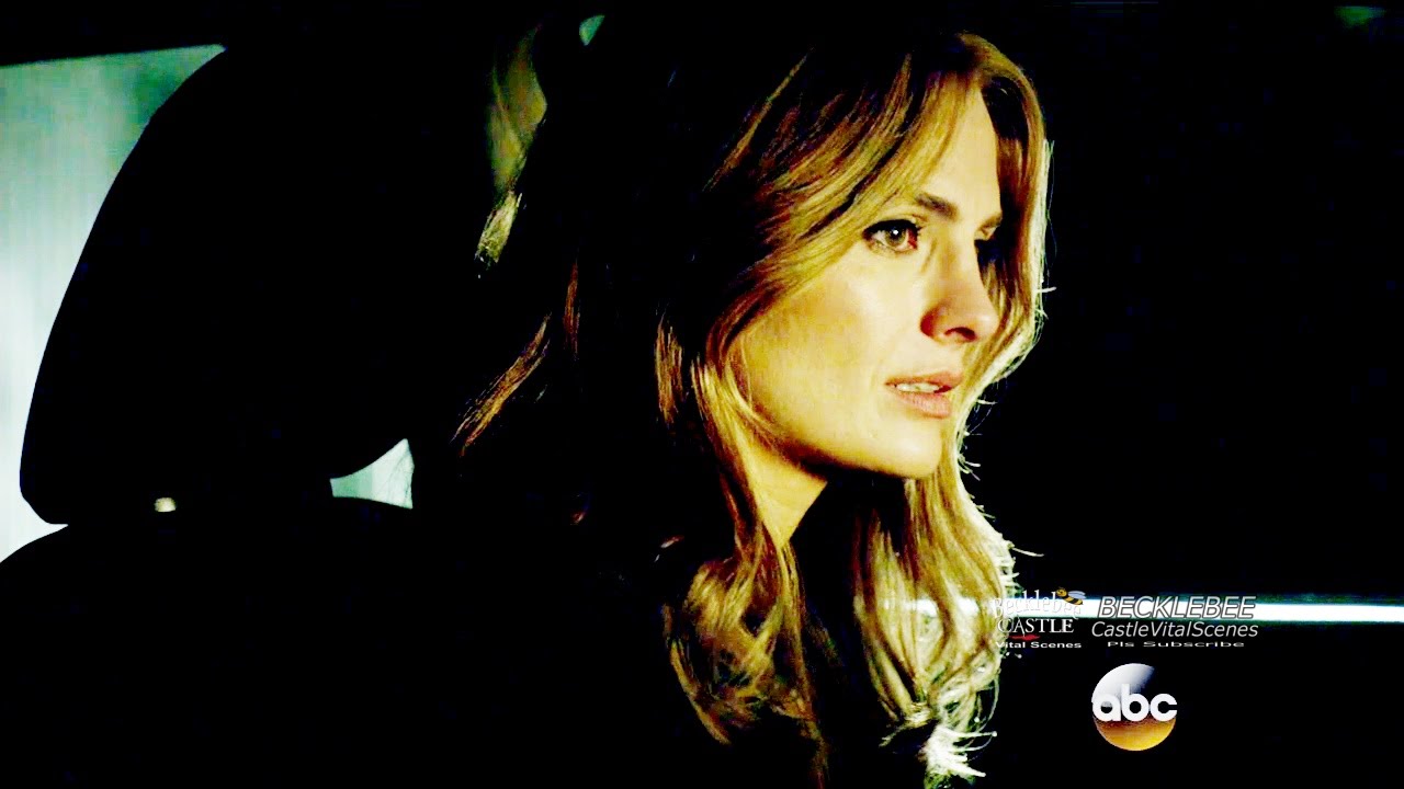 Castle 8x03 “PhDead” Beckett Cries in The Car Thinking Of Castle & Touching Wedding Ring