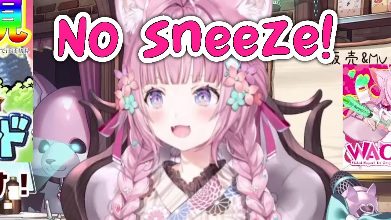 Koyori forbids people to timestamp or clip her sneeze