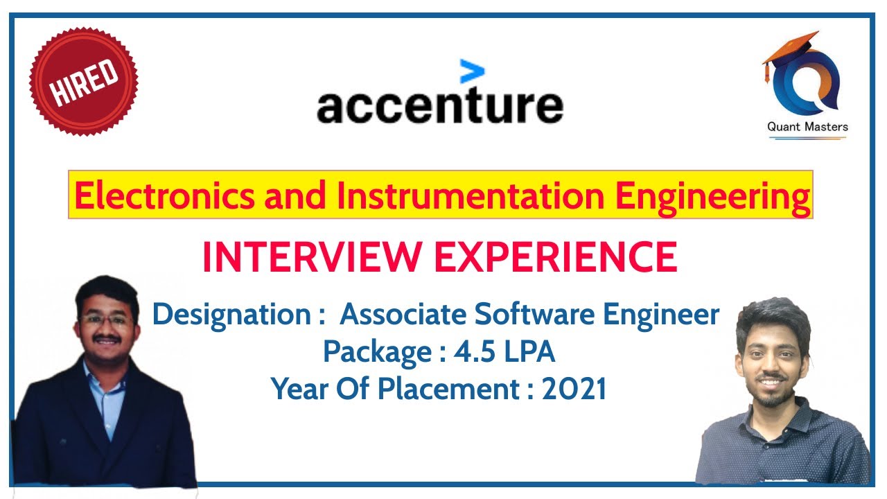Accenture Interview Experience MAY- 2021 E&I Student | Accenture Freshers Interview #interview