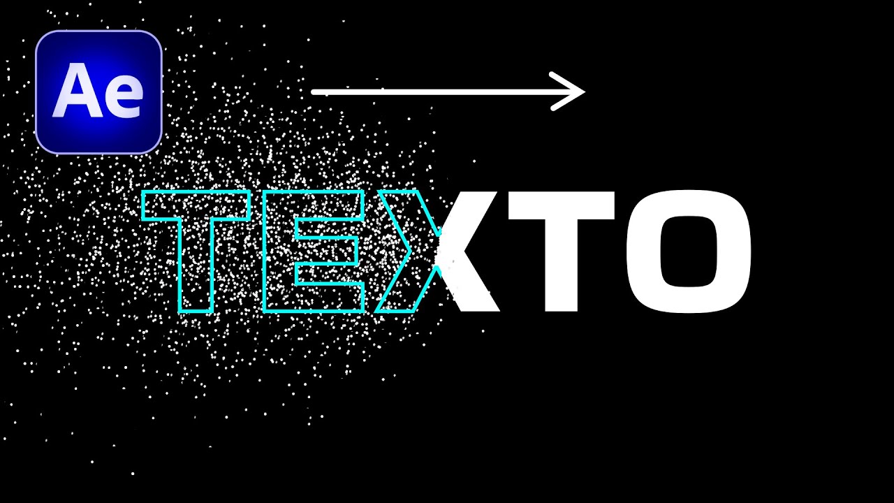 DESINTEGRAR Textos y Logos en Partículas en After Effects - No Plugins
