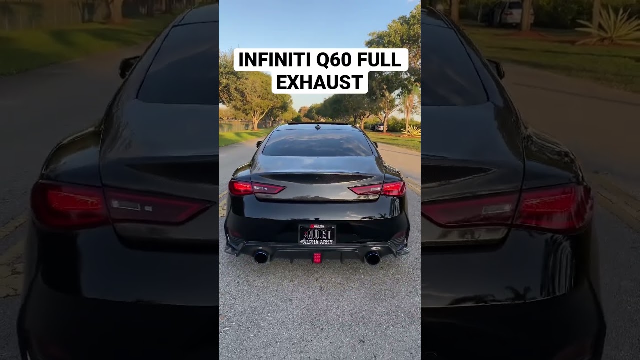 INFINITI Q60 VR30 TWIN TURBO FULL EXHAUST *cleanest sounding*