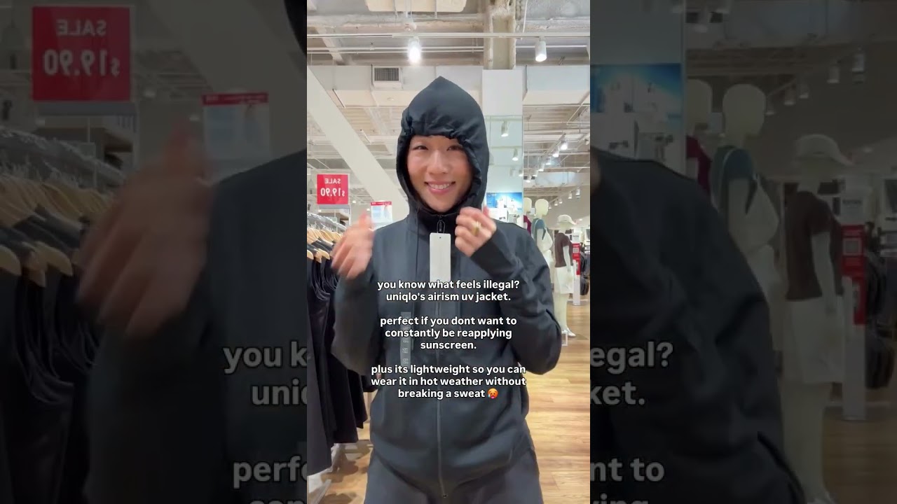 🤭 Japanese sun protection we can easily get in the US now sooo can we start making SPF jackets a
