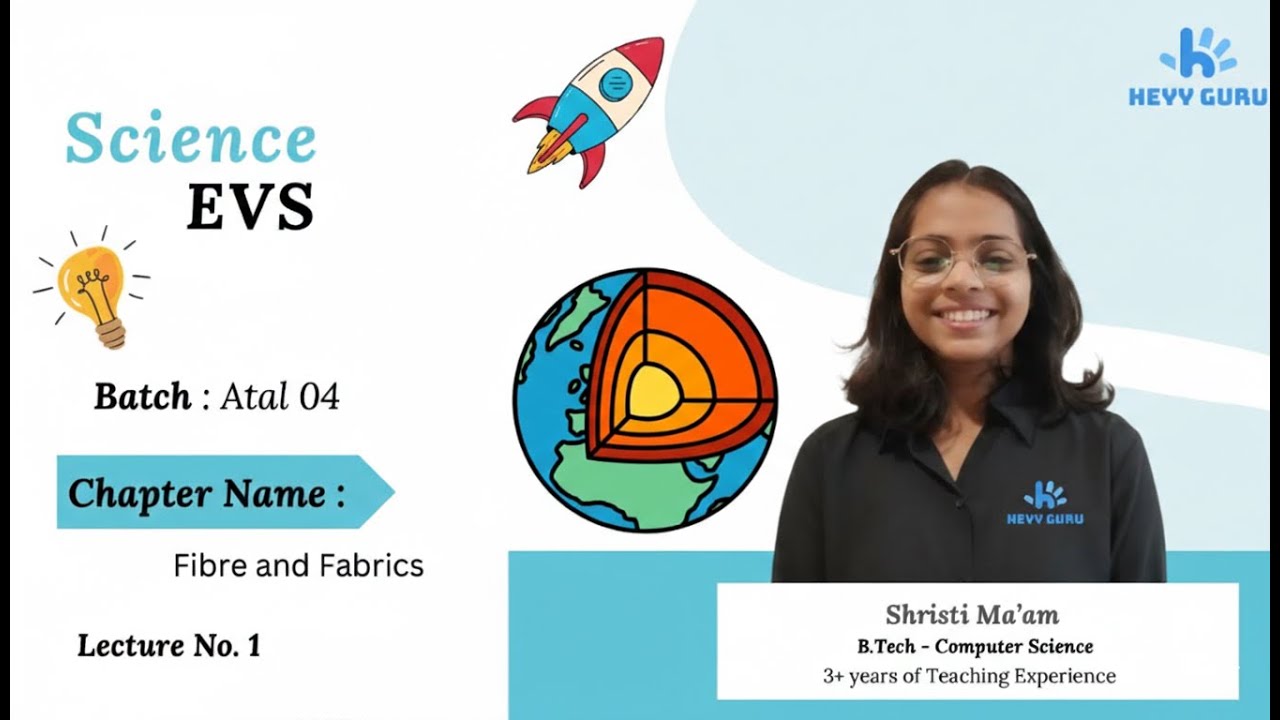 Fibre to Fabric | Class 4 EVS NCERT | Live Science Class with MCQs