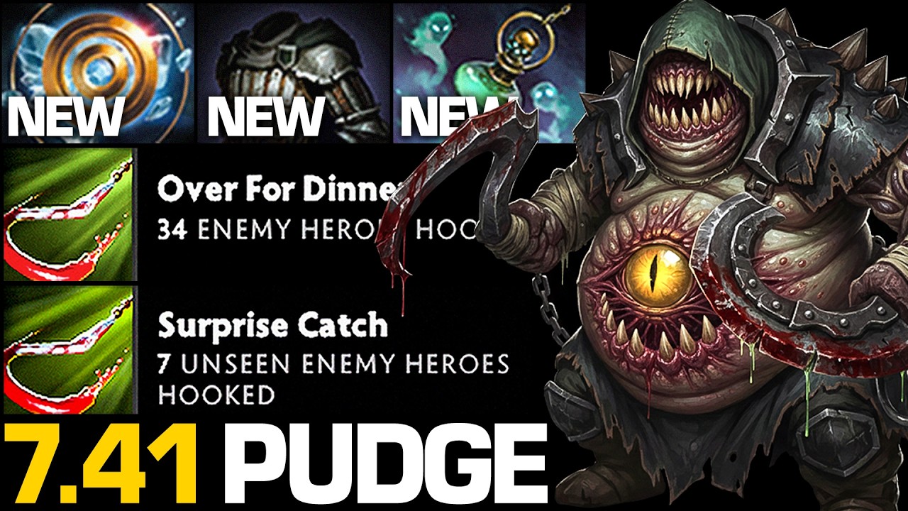 Как НА САМОМ ДЕЛЕ играть за Pudge в роли саппорта в версии 7.41 | Официальный аккаунт Pudge