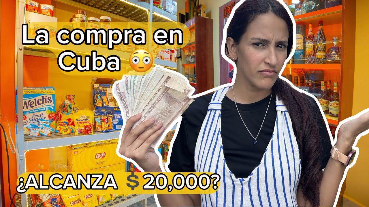 La realidad de comprar comida en Cuba 🇨🇺 ¿20 mil pesos alcanzan?