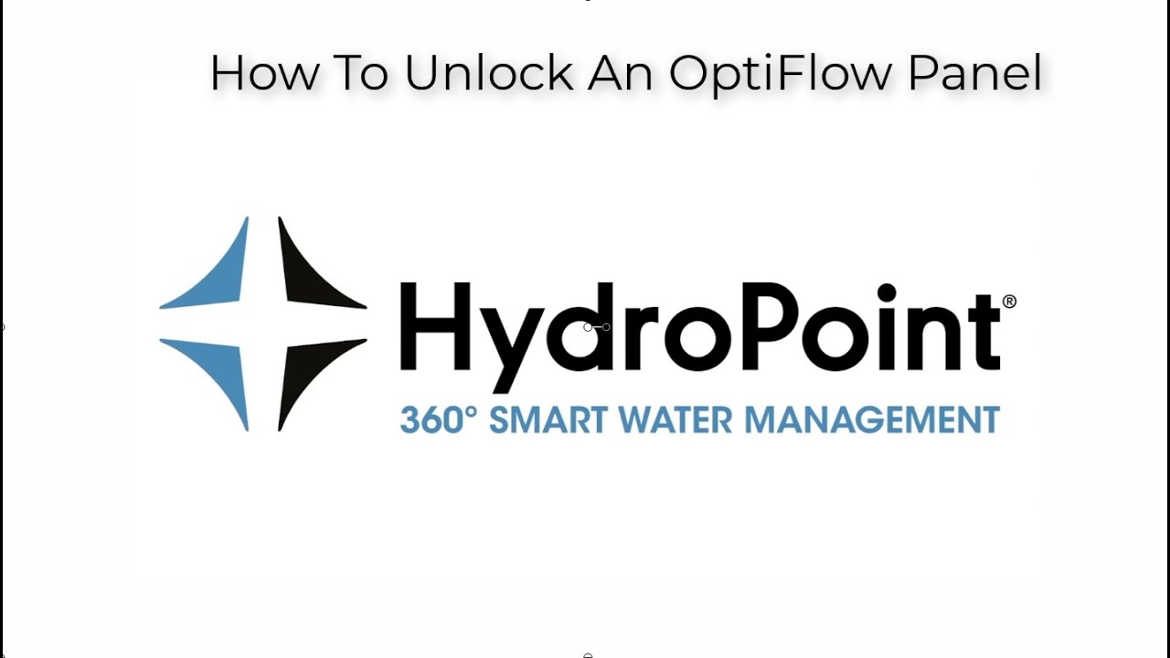 How To Unlock an OptiFlow Panel