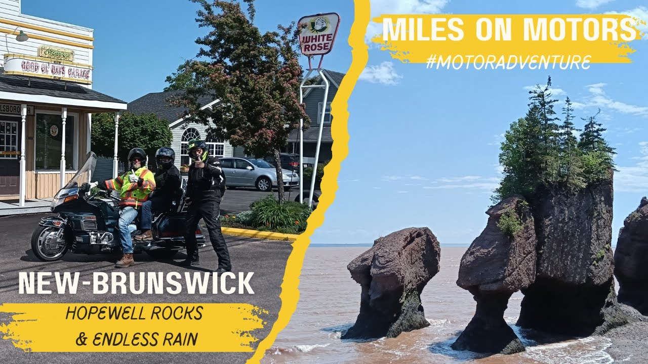 Motorcycle Adventure in New Brunswick - Hopewell Rocks, Giant Lobster & Heavy Rain Riding in Canada