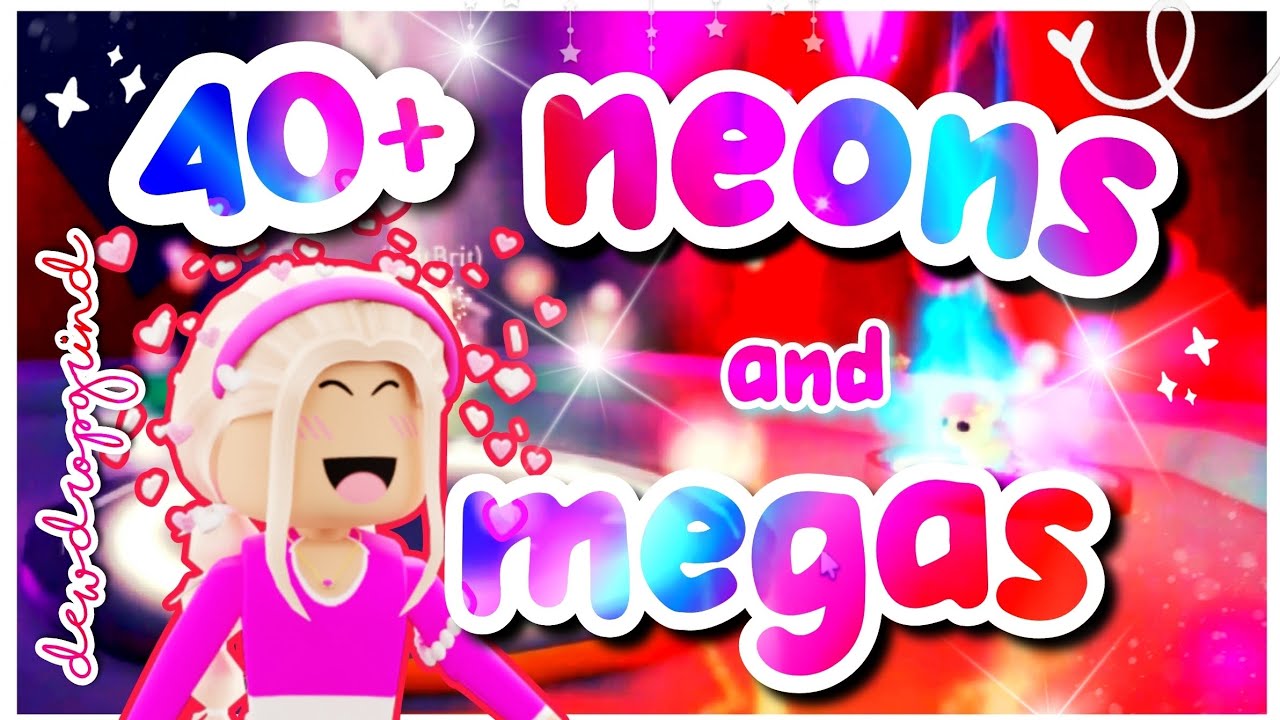MAKING NEON and MEGA NEON PETS in ADOPT ME! #adoptme