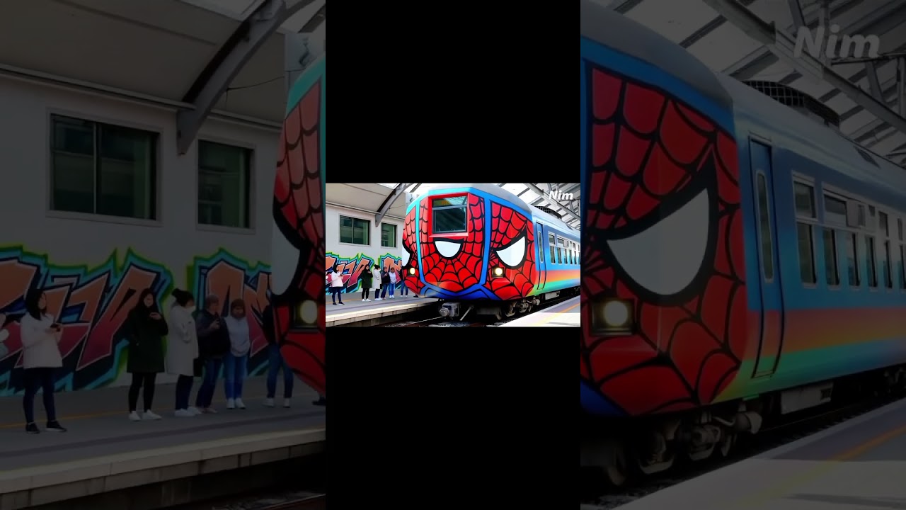 #SpiderManTrain #TrainDesign #ComicBookStyle #RailwayArt #SpidermanFan #TrainDecor #ComicInspired