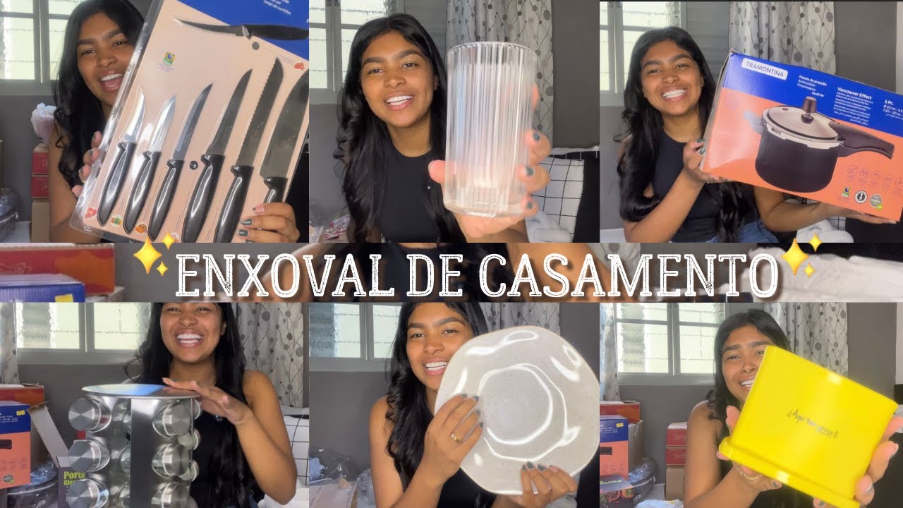 MEU ENXOVAL✨CASAMENTO✨- tudo o que eu já tenho para me casar !!! | Noiva aos 19👰🏾‍♀️