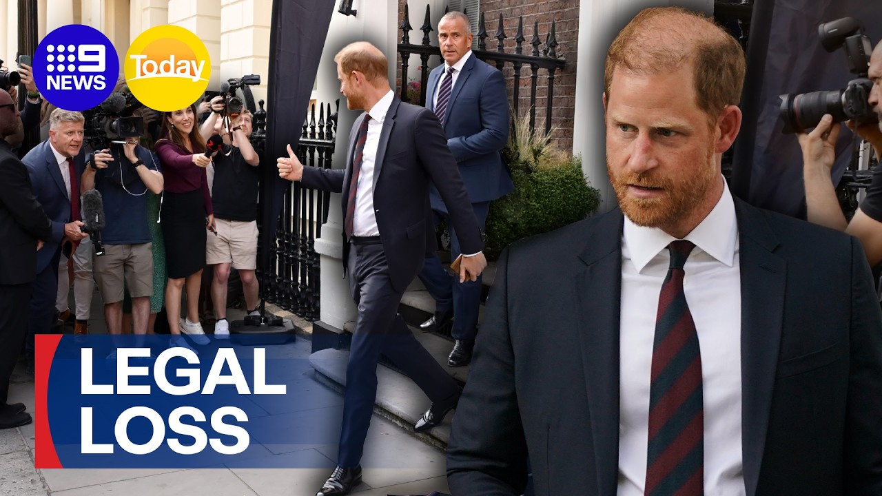 Prince Harry keeps low profile in UK after legal battle loss | 9 News Australia