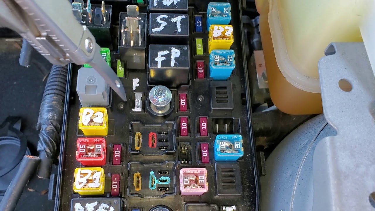 2014 Chevy Captiva Windshield Wiper Fuses
