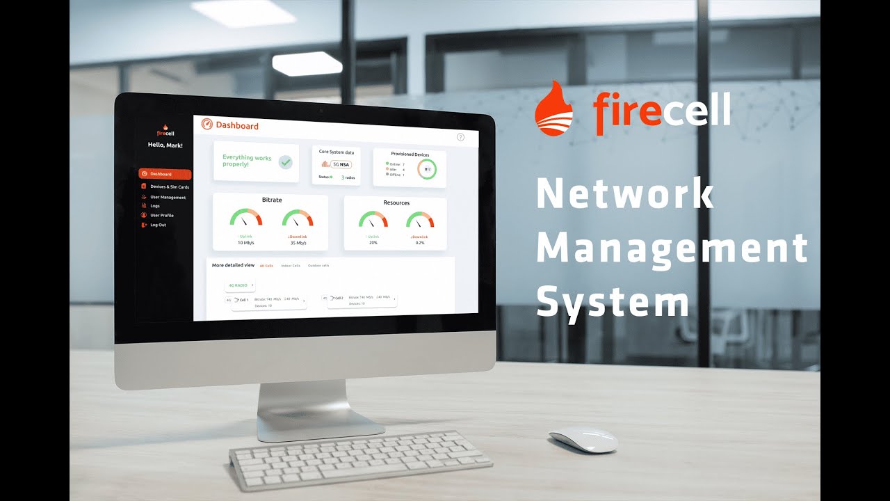 Firecell's Network Management System to operate your Private 5G network🔥