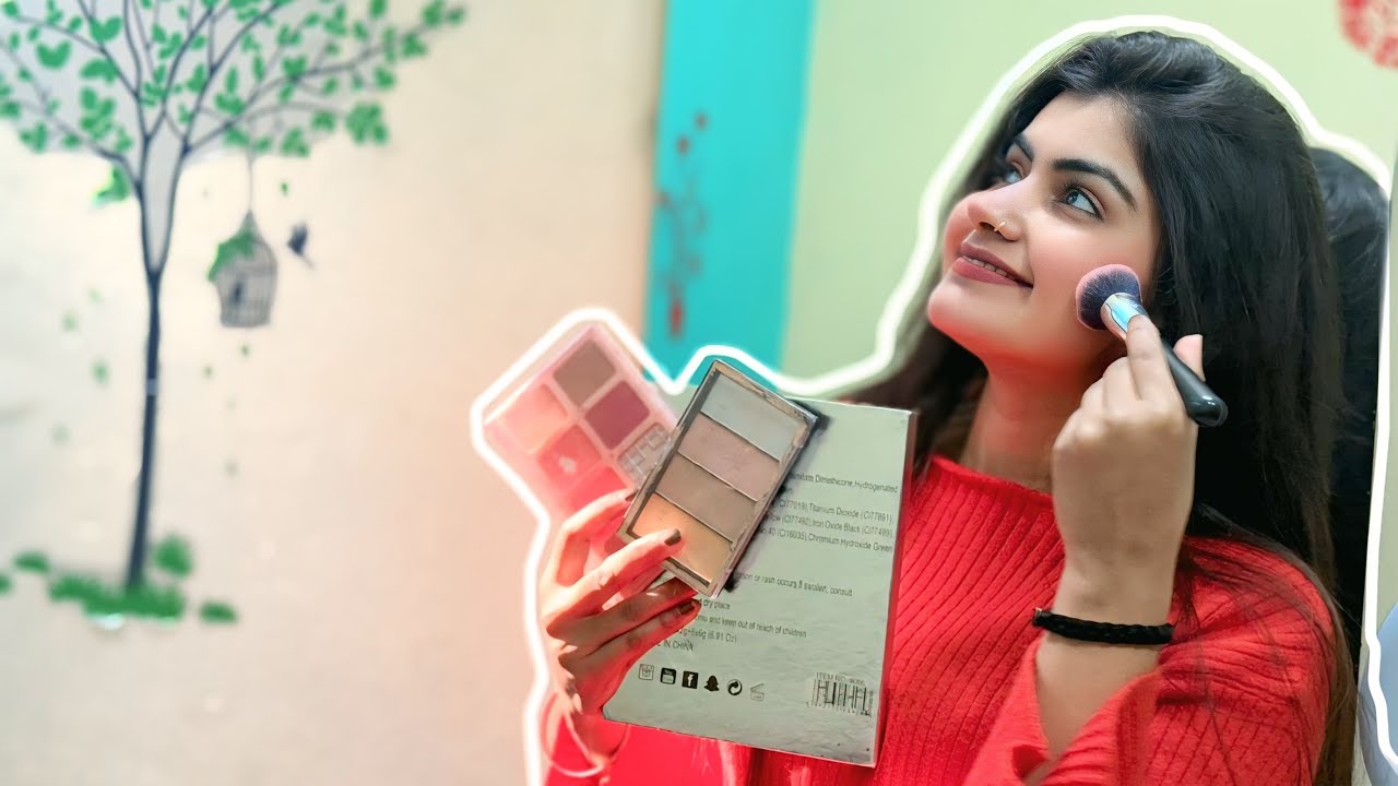 ||Mene kiya aaj khud se makeup❤️👀||Mandir m kon mila humko🥹❤️||