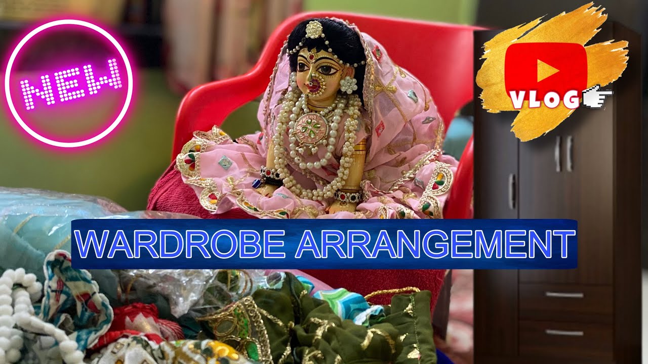 Radha rani ka Wardrobe arrangement #krishnadevotee7 #laddugopal #radheradhe #radhavallabh