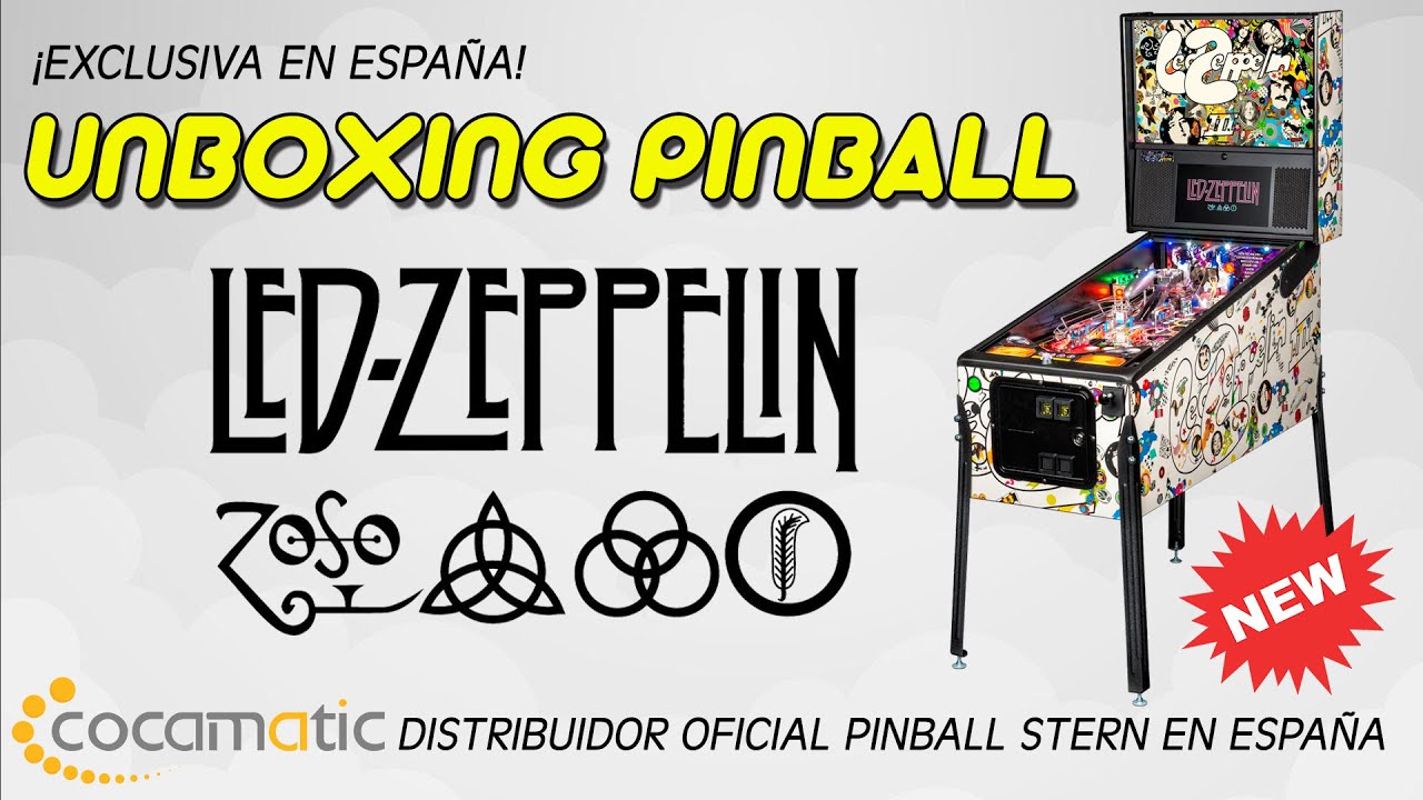 UNBOXING PINBALL LED ZEPELIN STERN EXCLUSIVA ESPA&Ntilde;A